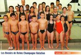 CPM  -    REIMS   -  Les Avenirs De Reims Champagne Natation Saison 2001/2002  -  Groupe D'Enfants - - Natation