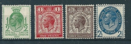 Great Britain 1929 SG 434-8 MM* - Neufs