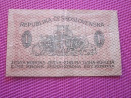 Note Bank  Banca Billet De Banque Bank DeTchécoslovaquie Republica Ceskoslovenska Bicolore 1919 - Tsjechoslowakije