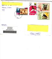 CUBA 2006 - Yvert 3086-2678-2679 Raccomandata Per L'Italia - Uccelli - Sport - Lettres & Documents