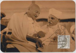 India, Mahatma Gandhi, Picture Postcard With Special Postmark, AHIMSAPEX 2012 - Mahatma Gandhi