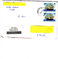 CUBA 2006 -  Yvert 3538 Raccomandata Per L´Italia - Navi - Storia Postale