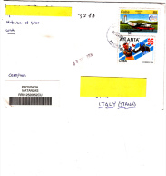 CUBA 2006 -  Yvert 3519-3523  -  Raccomandata Per L´Italia - Aero-pugilato - Cartas & Documentos
