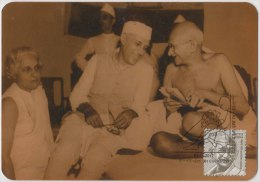 India, Mahatma Gandhi, Picture Postcard With Special Postmark, AHIMSAPEX 2012 - Mahatma Gandhi