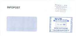 BDR Esslingen Privatpost 2002  Regio-ES + BVD Brief- Und Versanddienste Wichtige Tagespost Waiblingen - Privatpost