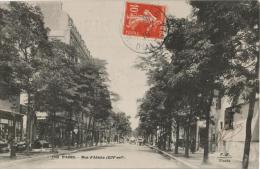 Carte Postale Ancienne De : PARIS -Rue Alésia - Arrondissement: 14
