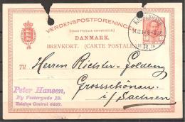 Dänemark Postkarte - Postwaardestukken