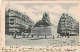 Carte Postale Ancienne De : PARIS -Le Lion De Belfort - Arrondissement: 14