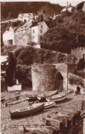 NF5 - Clovelly From The Harbour, Real Photo Pc, 1951 To Ostend - Clovelly