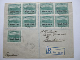 1918, Registered Letter  To Swiss - Dominica (...-1978)