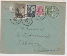 Belgium  Cover  Sent To Lithuania 02.11.1937 - Briefe U. Dokumente