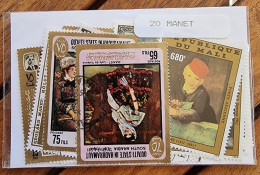 MANET Lot De 20 Timbres Tous Differents. Satisfaction Assurée - Andere & Zonder Classificatie