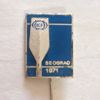 Badge / Pin ZN000605 - Rowing / Kayak / Canoe Yugoslavia Belgrade Beograd World Championship 1971 - Canoeing, Kayak