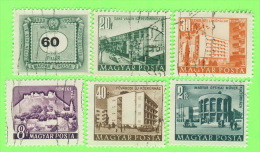 TIMBRES HONGRIE - MAGYAR POSTA - 6 TIMBRES - - Oblitérés