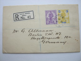 1925,  Registered Letter To Germany - Malte (...-1964)