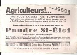 Buvard Agriculture Agriculteurs! Ne Vous Laissez Pas Surprendre  La Poudre St-Eloi Usine à Blois Rue De La Garonne - Farm