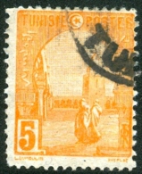 TUNISIA, FRENCH PROTECTORATE, MOSCHEA DI KAIROUAN, 1921, FRANCOBOLLO USATO, Mi 72, Scott 33, YT 70 - Used Stamps