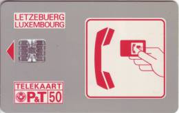 Télekaart LUXEMBOURG SC1C LOGO ROUGE 50Unités  Vide TOP LUXE  A Saisir *** - Luxemburg