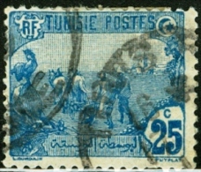 TUNISIA, FRENCH PROTECTORATE, AGRICOLTURA, 1906, FRANCOBOLLO USATO, Mi 36, Scott 39, YT 35 - Used Stamps