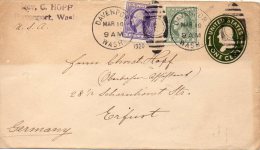 ETATS UNIS ENTIER POSTAL POUR L'ALLEMAGNE 1920 - 1901-20