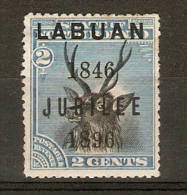 LABUAN 1896 2c JUBILEE SG 84d PERF 13½ - 14 MOUNTED MINT Cat £50 - Noord Borneo (...-1963)