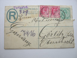 1909, Registered Postal Stationary To Germany - Cape Of Good Hope (1853-1904)