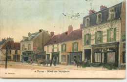 DEP 78 LE PERRAY EN YVELINES HOTEL DES VOYAGEURS COLORISEE PAS COURANTE - Le Perray En Yvelines