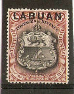 LABUAN 1897 - 1901  6c SG 93b MOUNTED MINT Cat £14 - Noord Borneo (...-1963)
