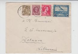 Belgium  Cover  Sent To Lithuania  20.11.1937 - Briefe U. Dokumente