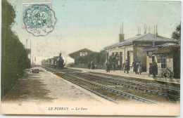 DEP 78 LE PERRAY EN YVELINES  LA GARE AVEC TRAIN BELLE CARTE - Le Perray En Yvelines