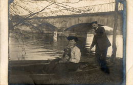 VILLERSEXEL (70) Carte Photo Bord De Rivière Belle Animation - Autres & Non Classés