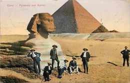 Ref  329- Cairo -le Caire - Pyramides Et Sphinx - Carte Bon Etat - - Sphynx
