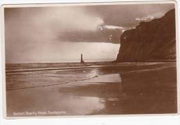 NF6 Sunset Beachy Head, Eastbourne, Lighthouse, Real Photo Pc 1937 To Croydon Surrey - Eastbourne