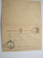 1902, Postal Stationary To Germany - Stato Libero Dell'Orange (1868-1909)