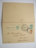 1900, Postal Stationary Used - Stato Libero Dell'Orange (1868-1909)