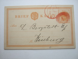 1888 Postal Stationary Used With Red Postmark - Stato Libero Dell'Orange (1868-1909)