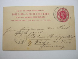 1899,postal Stationary To Germany  With Picture, Long Message On Back - Kap Der Guten Hoffnung (1853-1904)