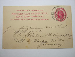 1899,postal Stationary To Germany  With Picture, Long Message On Back - Cape Of Good Hope (1853-1904)