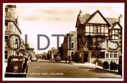 CALLANDER - MAIN STREET LOOKING EAST - 1950 REAL PHOTO PC - Stirlingshire