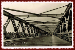 TEMSE - DOORZICHT VAN DE BRUG - LE PONT - 1950 REAL PHOTO PC - Temse