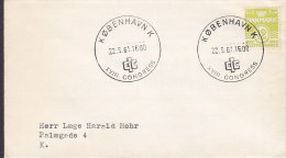 Denmark Sonderstempel KØBENHAVN K. C.I.C. XVIII. Congress 1961 Cover Brief To KØBENHAVN Wellenlinien Waves - Lettres & Documents