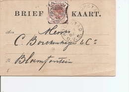 Etat Libre D'Orange -Guerre Des Boers ( Carte Lettre De 1897 De Hoopstadt Vers Bloemfontein à Voir) - Oranje Vrijstaat (1868-1909)