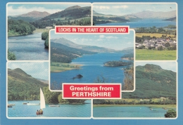 BT18250 Perthshire Lochs In The Heart Of Scotland     2 Scans - Perthshire