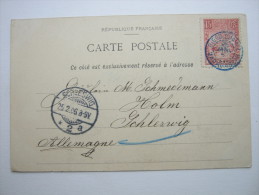 1906, Postcard To Germany - Briefe U. Dokumente