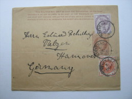 1896, Streifband Nach Deutschland - Covers & Documents