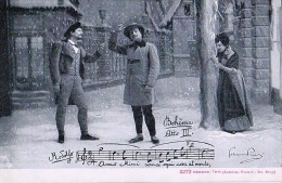 AK MUSIK OPER " BOHEME " ATTO III. TEIL STÜCK IN DER OPERA,SIGNIERT KARTE,OLD POSTCARD VOR 1904 - Opéra