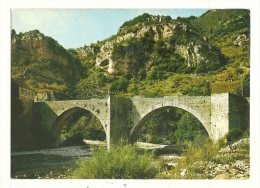 Cp, 48, Sainte-Enimie, Le Pont Sur Le Tarn Dominé Par Les Falaises Abruptes - Other & Unclassified
