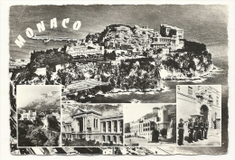 Cp, Monaco, Multi-Vues, Voyagée 1965 - Multi-vues, Vues Panoramiques