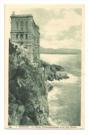 Cp, Monaco, Le Musée Océanographique Et Le Cap Martin - Museo Oceanografico