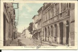 VALENCE D'AGEN Rue De La République Et La Poste - Valence